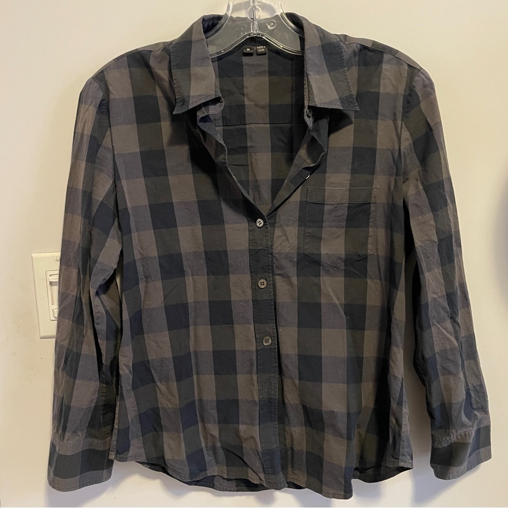 Theory plaid shirt